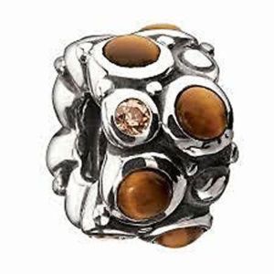 Chamilia brown Cabochon Bead